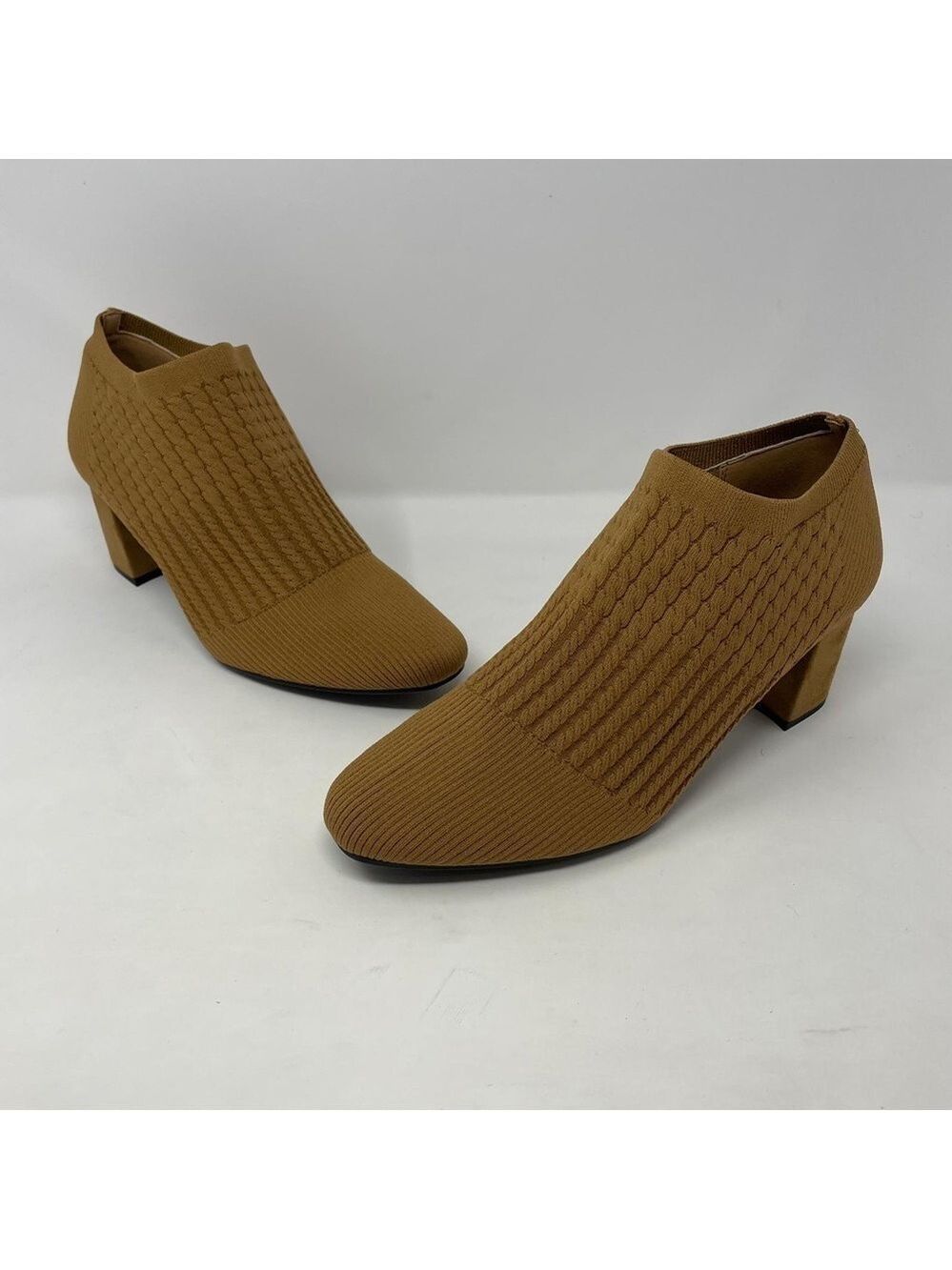 Impo Nancia Block Heel Stretch Knit Ankle Booties with Memory Foam - NWT - Picture 7 of 12